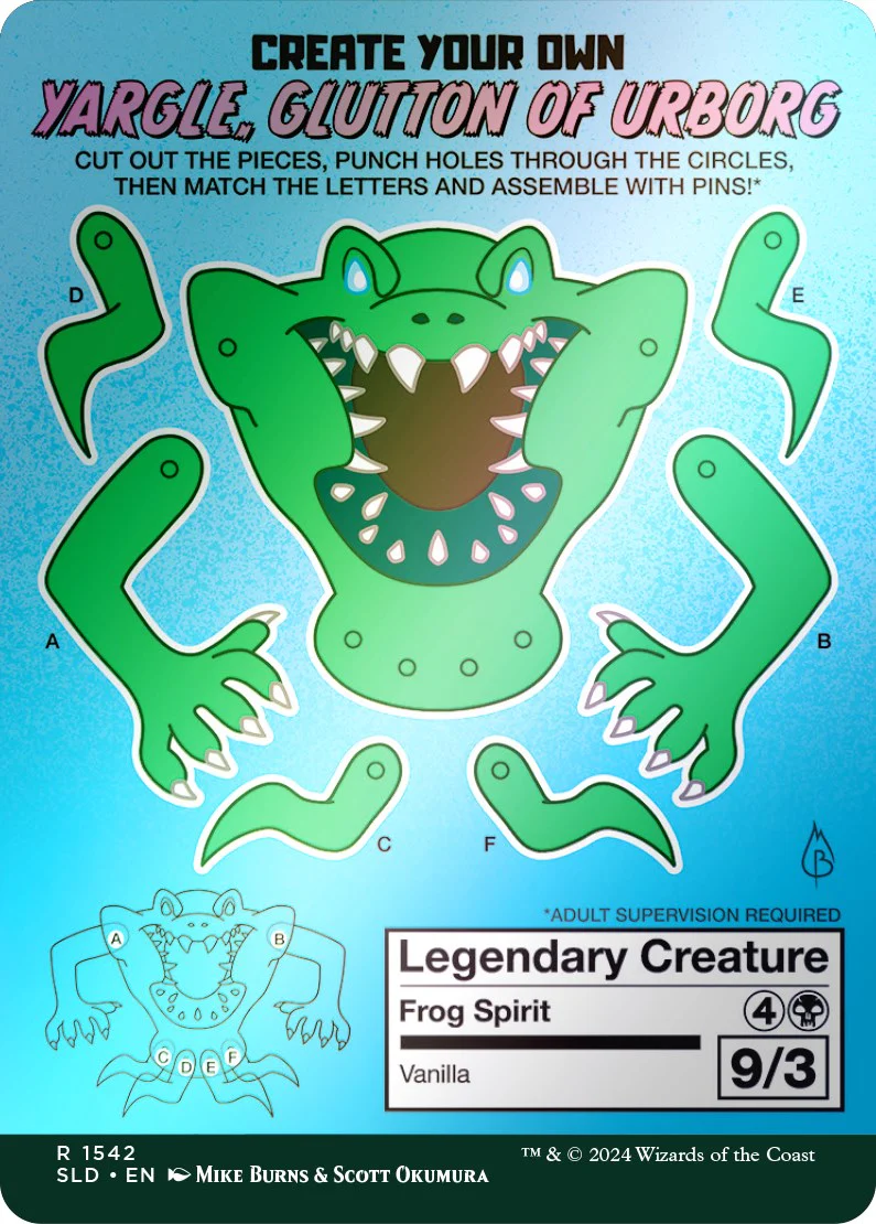 Yargle, Glutton of Urborg (Rainbow Foil) [Secret Lair Drop Series] - Image 2